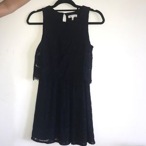 Dark blue lace dress